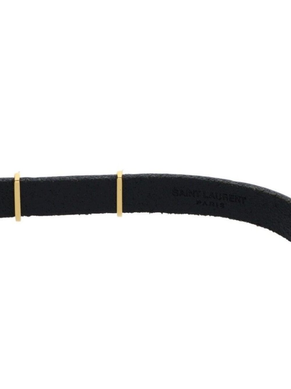 Saint Laurent Paris Ysllogo Leather Bracelet - Picture 5 of 5